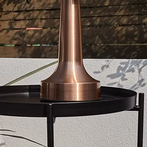 MiniSun Set of 2 Contemporary Wireless Copper Touch Table Lamps with Rechargeable LED Mood Light – 4