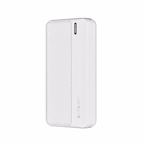 SilverLabel 20,000mAh Portable Power Bank with USB Output, White – 1