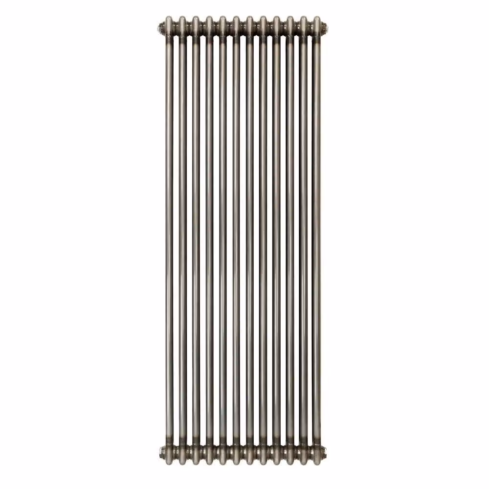 Monstershop Traditional 2 Column Steel Radiator in Silver, H: 150 cm x W: 56 cm x D: 5.6 cm – 2