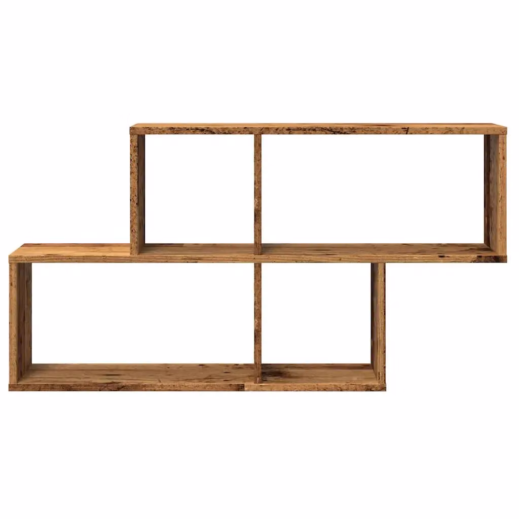 Berkfield Home Old Wood Wall Shelf in Brown, W/D/H: 100 x 18 x 53 cm – 3