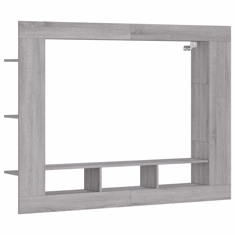 Berkfield Home Modern Grey Sonoma TV Cabinet in Engineered Wood W/D/H: 152 x 22 x 113 cm – 3