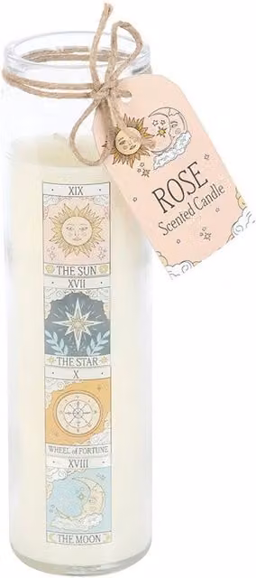 Something Different Rose Tarot Vintage Multicolour Pillar Candle