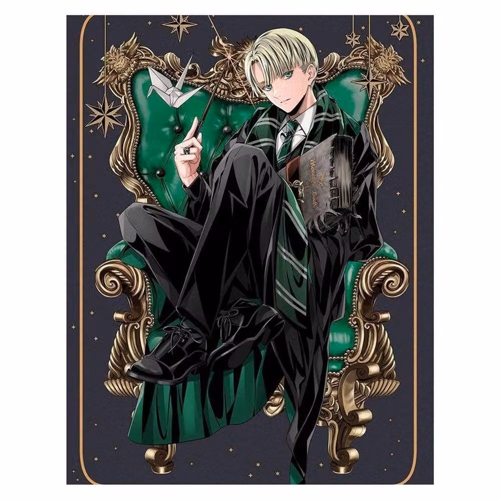 Harry Potter Draco Malfoy Portrait Paper Poster in Brown