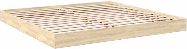 Berkfield Home Sonoma Oak Modern Super King Bed Frame, Light Oak