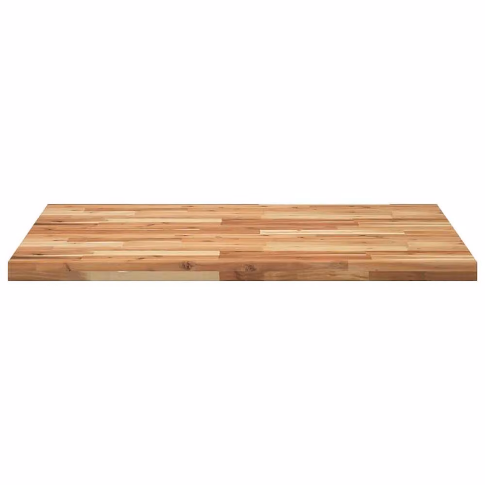 Berkfield Home Rectangular Table Top in Brown Solid Acacia Wood, W: 100 cm, D: 80 cm, H: 4 cm – 2