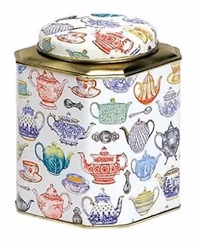 Emma Bridgewater Multicolour Metal Airtight Tea Caddy with Teapot Design