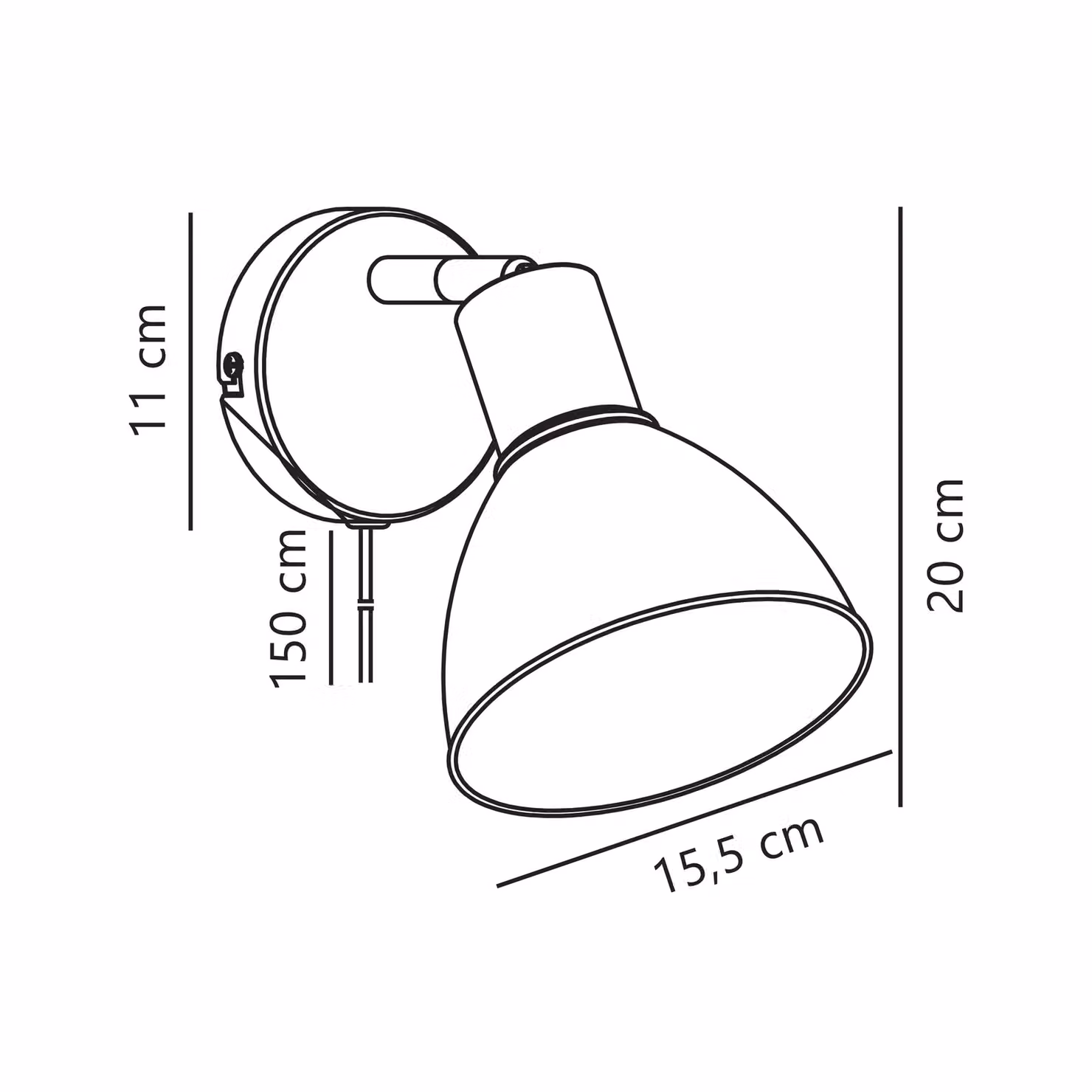 Nordlux Pop Green Metal Wall Light with E27 Socket – 3