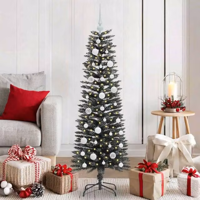 Berkfield Home Green Artificial Christmas Tree with Stand W/D/H: 40.5 x 40.5 x 120 cm
