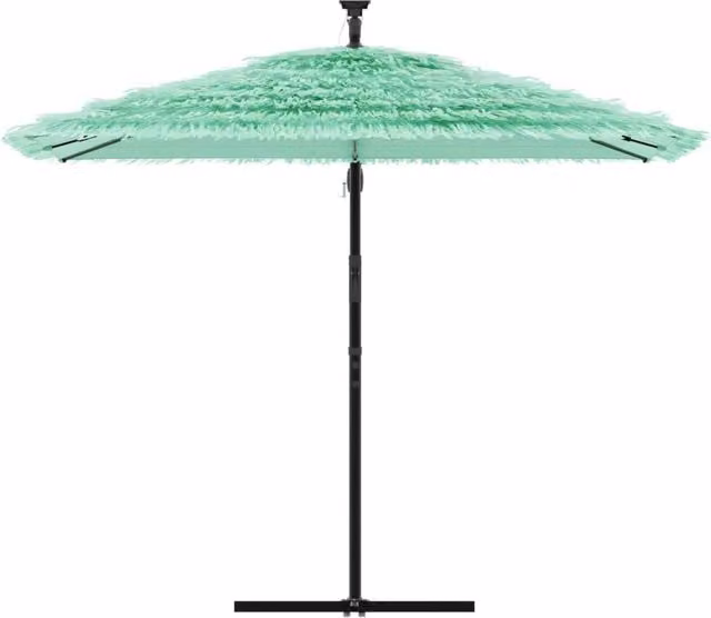 Berkfield Home Durable Green Garden Parasol with Steel Central Pole, W/D/H: 269 x 269 x 235 cm