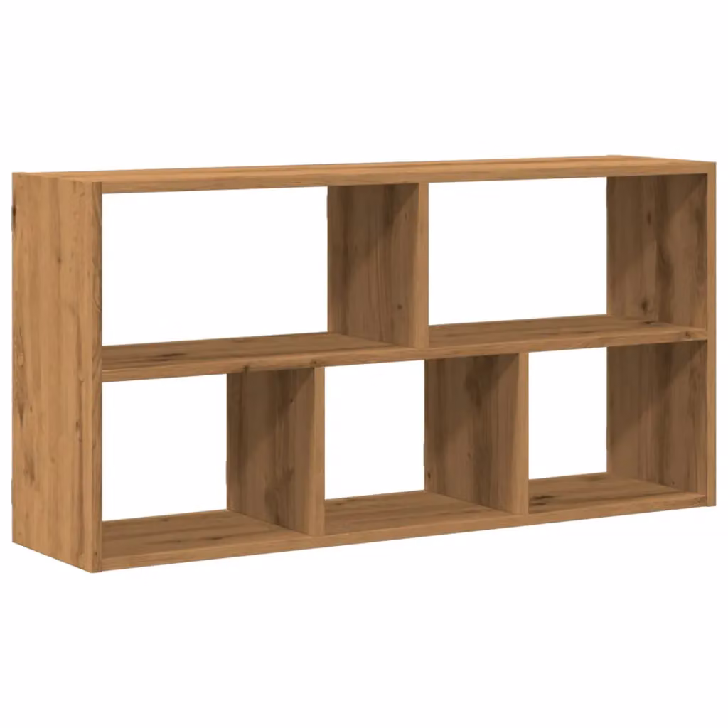 Berkfield Home Artisan Oak Wall Shelf in Brown, W/D/H: 100 x 25 x 50 cm – 2