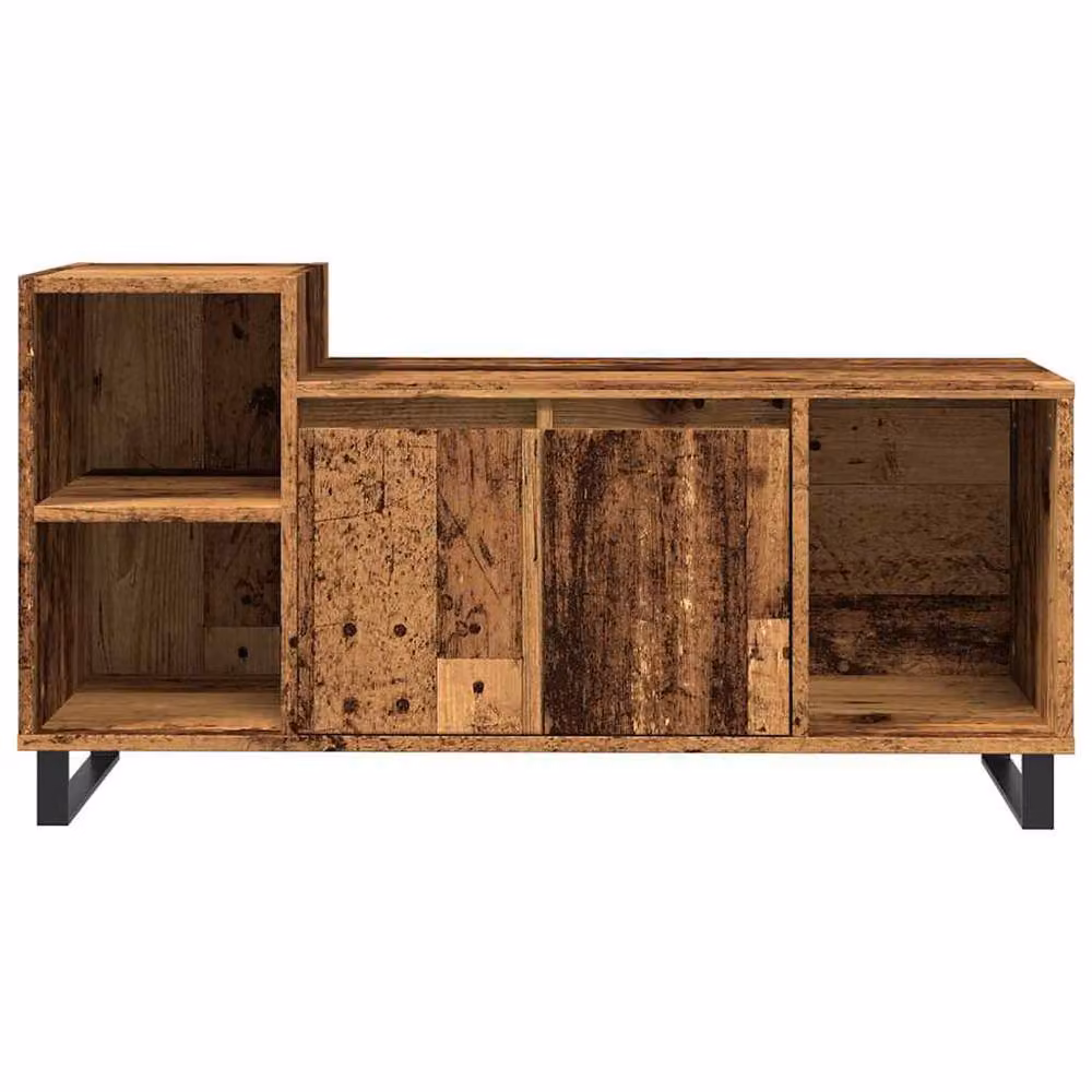 Berkfield Home Rustic Old Wood TV Cabinet in Brown, W/D/H: 100 x 35 x 55 cm – 4