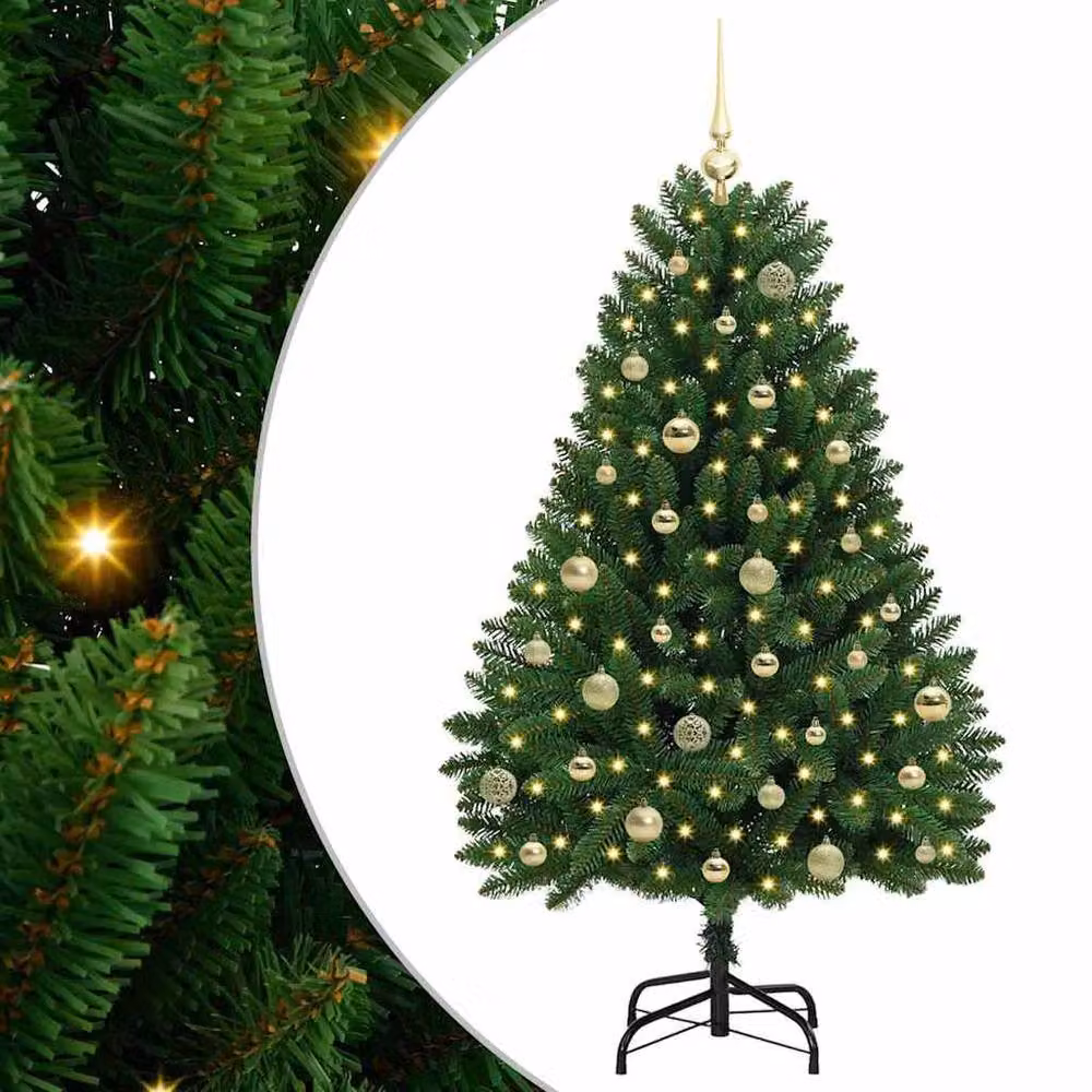 Berkfield Home Artificial Green Christmas Tree with Stand, Height: 150 cm – 2