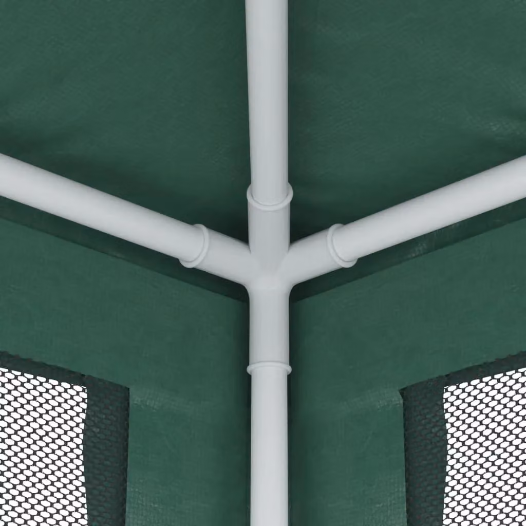 Berkfield Home Green Party Tent with 4 Mesh Sidewalls, W/D: 2 x 2 m – 4