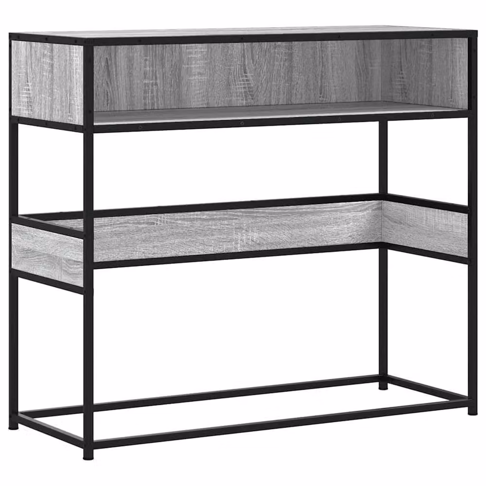 Berkfield Home Decorative Console Table in Grey Sonoma, W/D/H: 90 x 35 x 80 cm – 2
