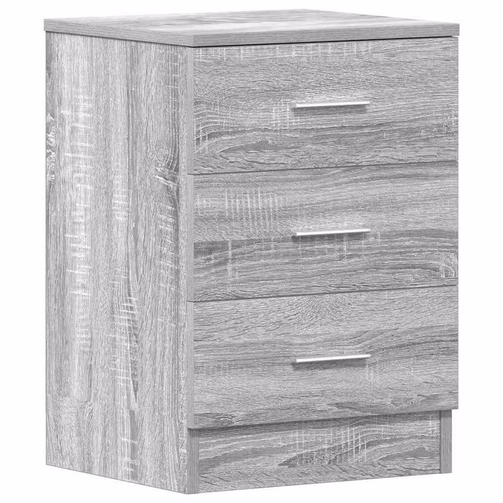 Berkfield Home Classic Bedside Cabinet in Grey Sonoma, W/D/H: 38 x 35 x 56 cm – 2