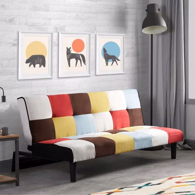 Birlea Aurora Multi-Coloured Geometric Fabric Sofa Bed