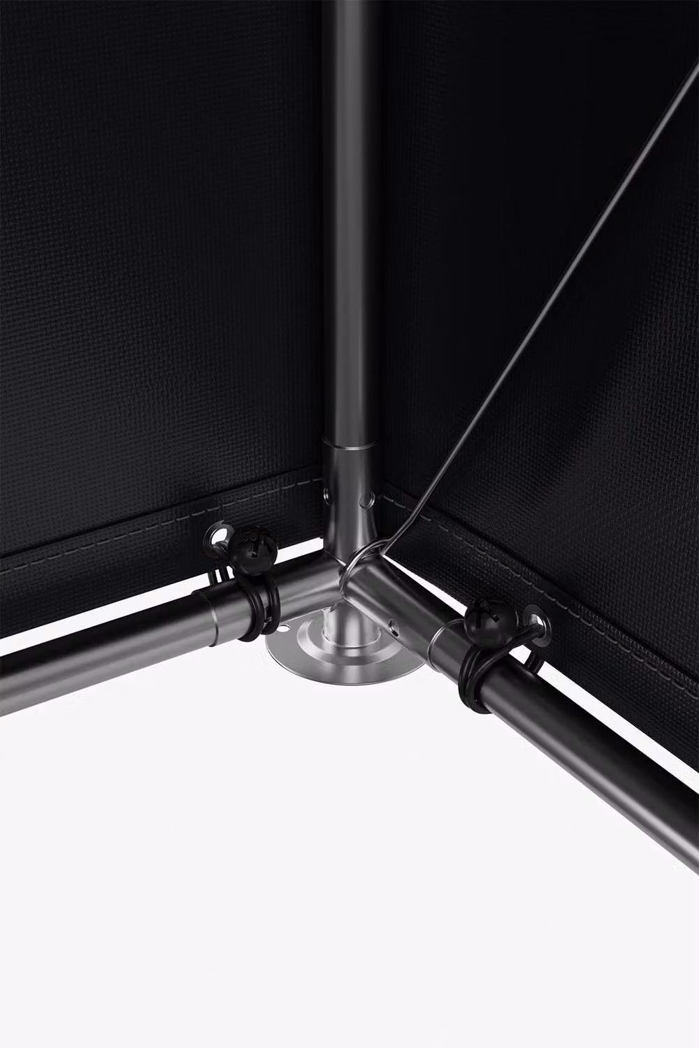 Living and Home Black Outdoor Garden Bike Shelter Tent with Roll-Up Zipper Door and Window, W/D/H: 182.88 x 121.0 x 167.0 cm – 4