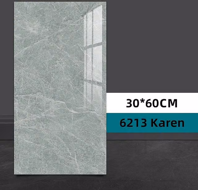 YnysTec Self-Adhesive PVC Marble Look Wall Stickers in Mid Grey, 10 Pack