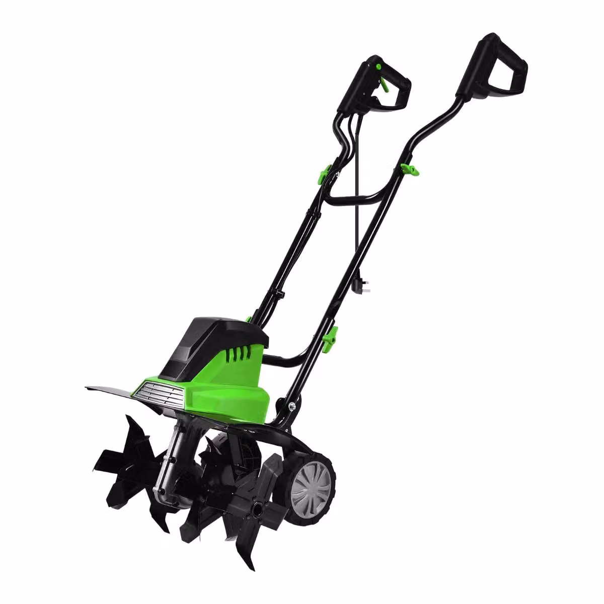 Costway 1500W Electric Tiller Garden Soil Cultivator Rotavator in Green – 2