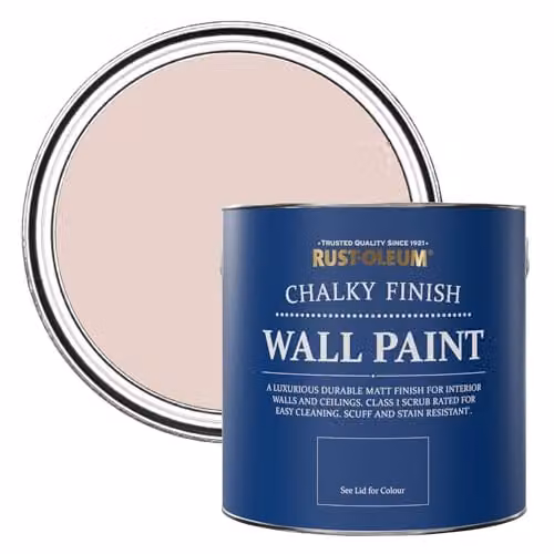 Rust-Oleum Pink Matt Chalky Wall Paint, Pink, 2.5L – 1