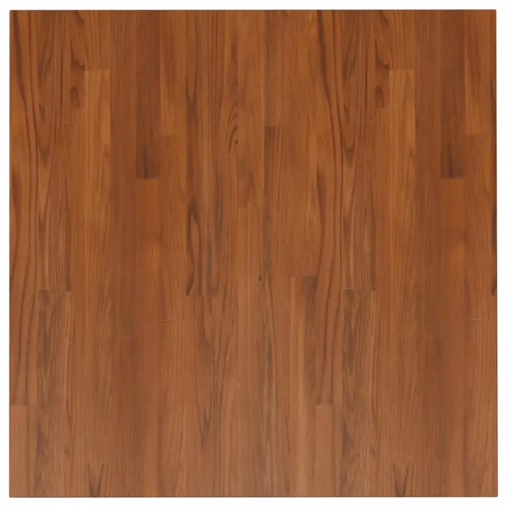 Berkfield Home Square Table Top in Dark Brown Treated Solid Oak, W/D/H: 80 x 80 x 4 cm – 2