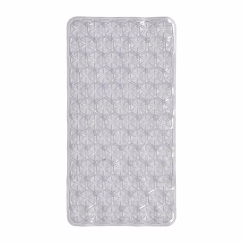 Showerdrape Transparent Non-Slip Antibacterial and Mould-Resistant Rectangular Shower Curtain W: 68 cm, H: 68 cm