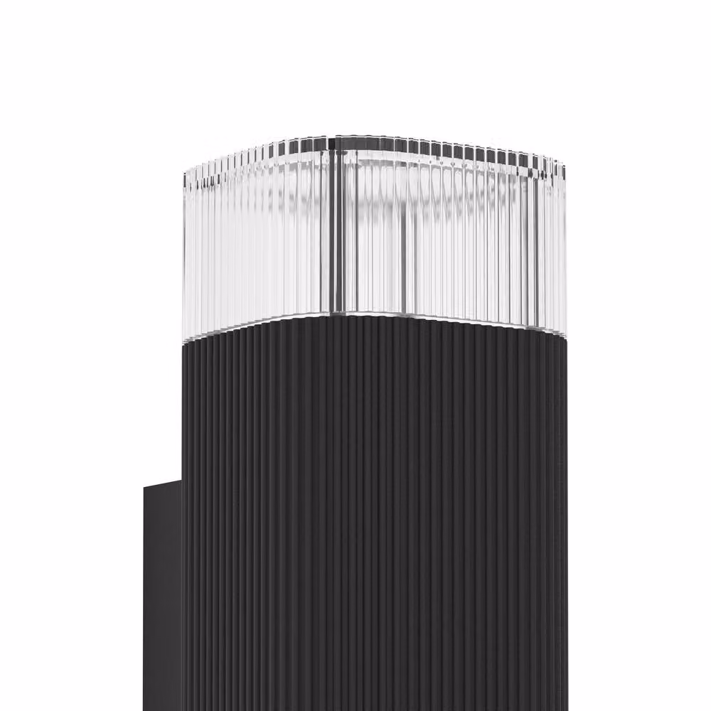 Eglo Castelnuovo Modern Outdoor Wall Light, Black Aluminium, IP65, GU10, Up/Down Lighting – 3