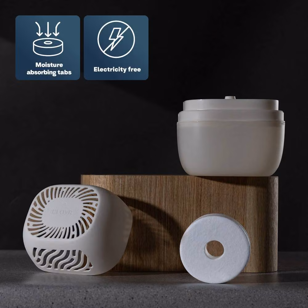 LIVIVO Interior Dehumidifier Refill Tabs, 4 Pack, White – 3
