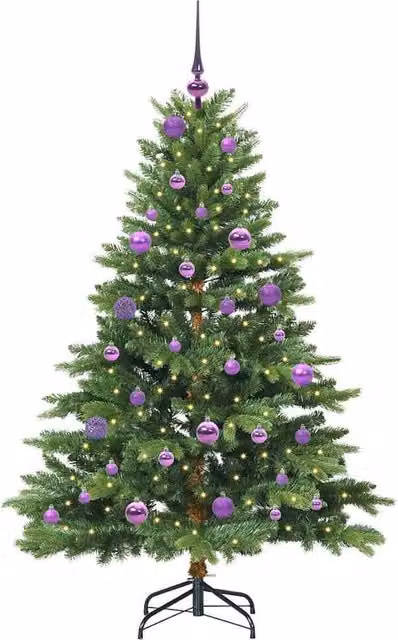Berkfield Home Beautiful Green Artificial Christmas Tree with 150 LEDs, Height: 150 cm
