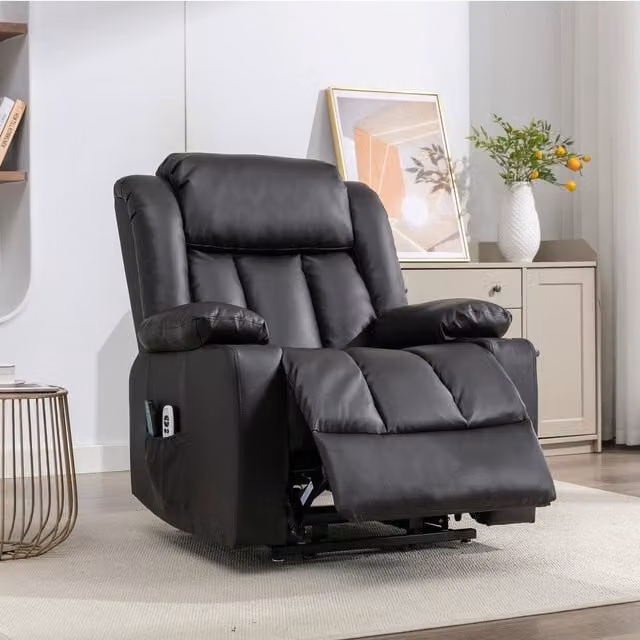 Artemis Home Sheridan Dual Motor Electric Riser Recliner with Massage and Heat in Brown