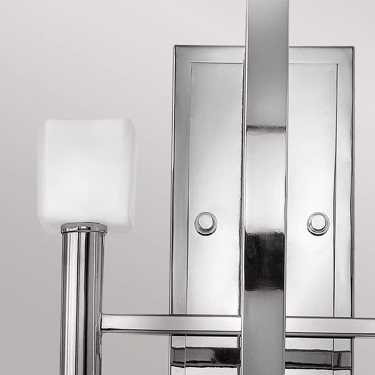 Netlighting Hinkley Fredrick Ramond Mondo 2 Light Wall Light in Polished Chrome and Grey – 2