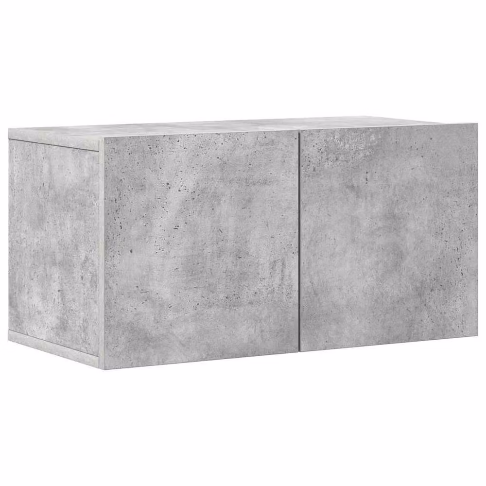 Berkfield Home 6 Piece Grey Matt MDF Living Room TV Cabinet and Lowboard Set – 2