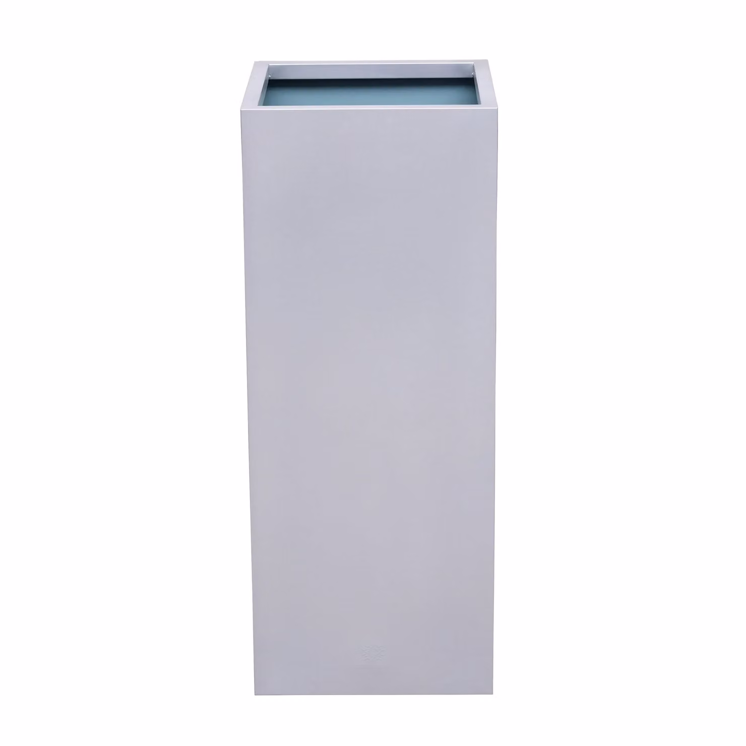 Primrose Silver Galvanised Steel Tall Rectangular Cube Planter – 2