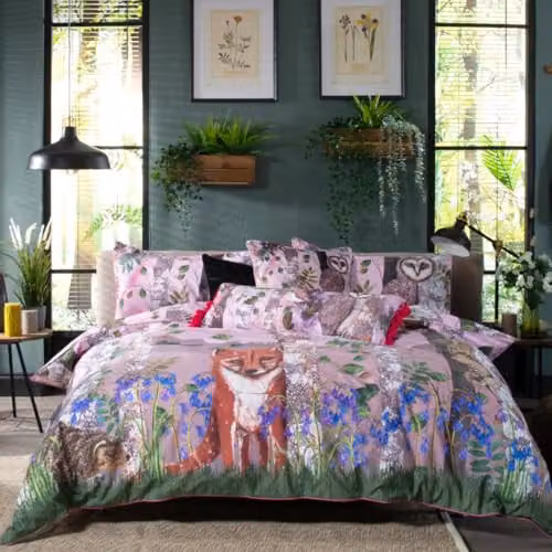 House of Norris The Forest at Twilight Super King Size 100% Cotton Duvet Cover Set with Pillowcases, Multicolour, 200 x 200 cm – 2