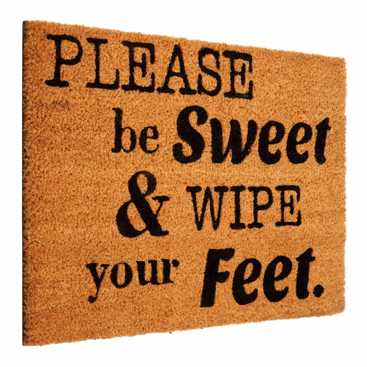 Orsina Please Be Sweet Round Doormat in Natural, Diameter: 100 cm – 2
