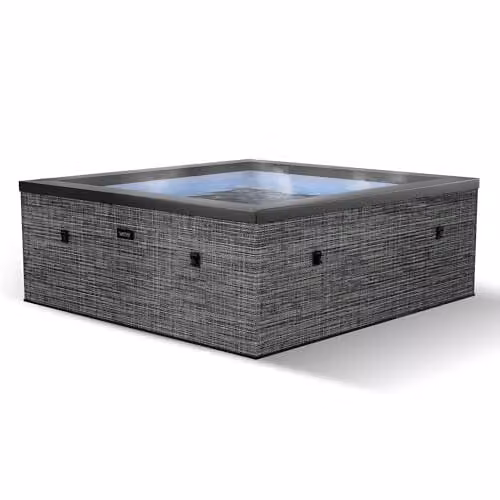 Summer Waves Wave Garda 6 Person Eco Foam Hot Tub in Flint Grey with Integrated Heater and WiFi App Control – 1