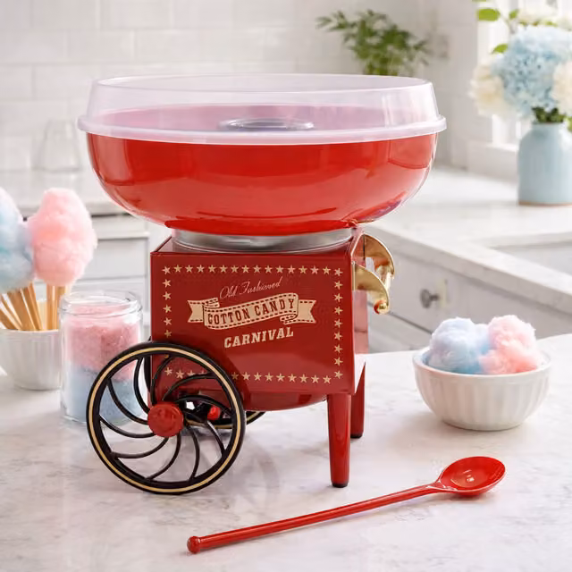 Marco Paul Carnival Style Candy Floss Maker in Red