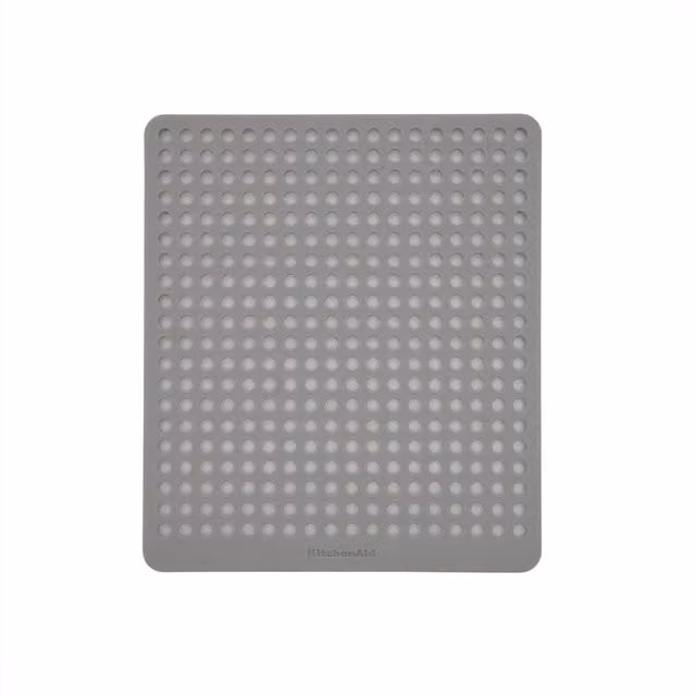 KitchenAid Grey Rectangular Silicone Sink Mat W: 34.0 cm, D: 29.5 cm – 1