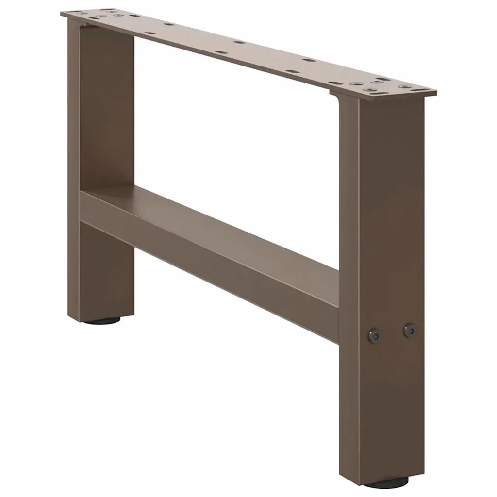 Berkfield Home Steel Coffee Table Legs, Grey, 2 Pieces, H: 70 cm, W: 30.5 cm – 2