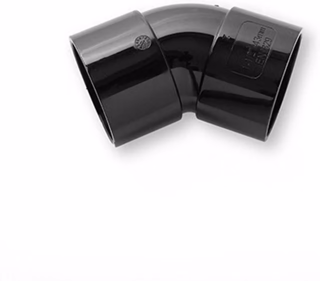 Primaplumb 40mm 45 Degree Obtuse Bend in Black and Grey