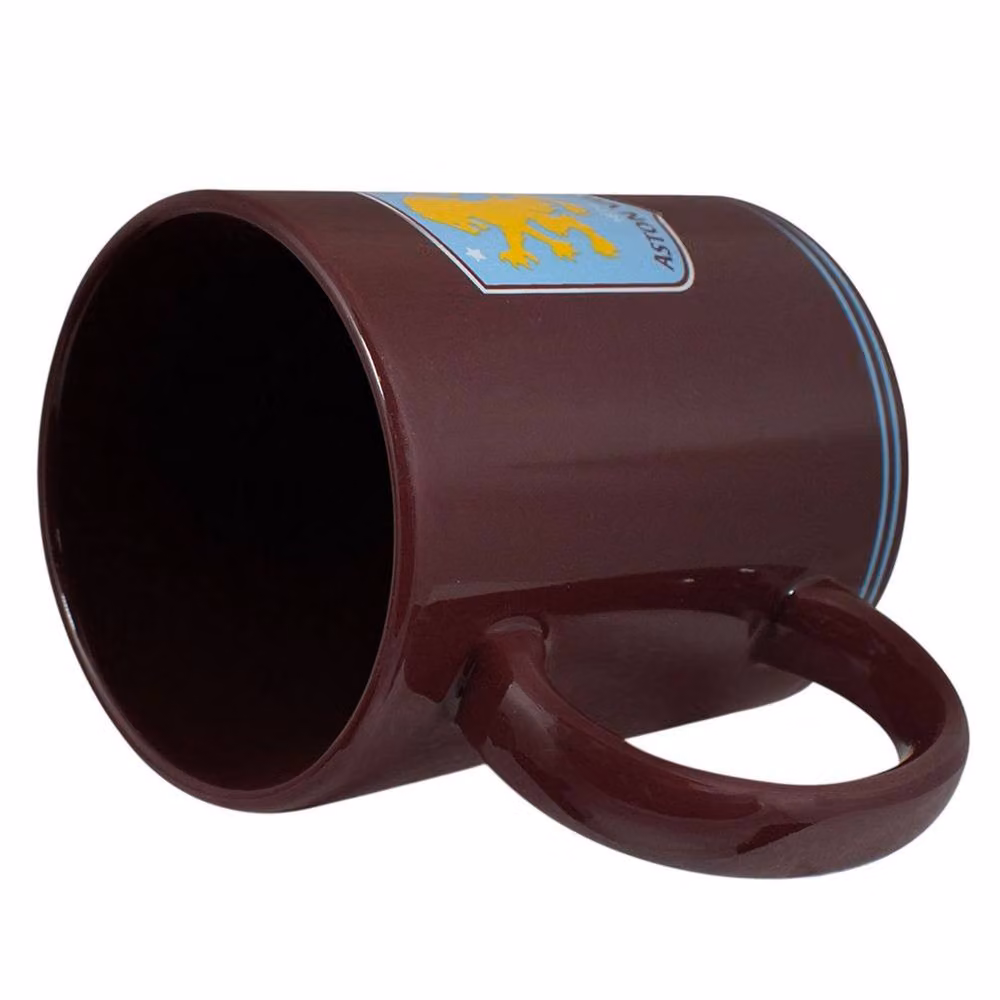 Aston Villa FC Up The Villa Ceramic Mug, 315ml, Red and Yellow – 3