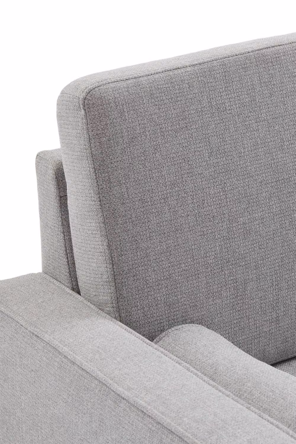 Living and Home Mid-Century Grey Linen Single Sofa Armchair – 2