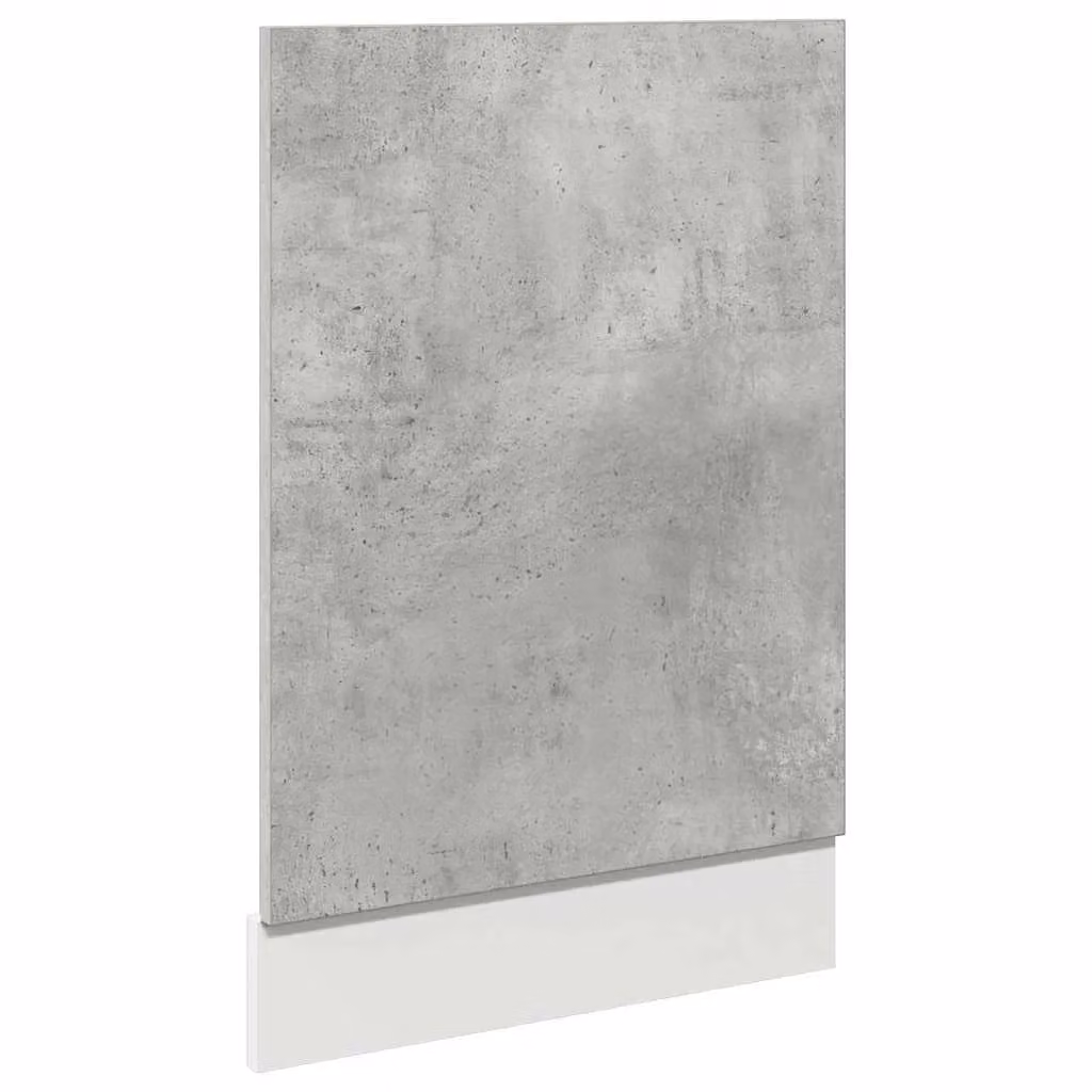 Berkfield Home Dishwasher Panel in Concrete Grey, W/D/H: 45 x 3 x 67 cm – 2