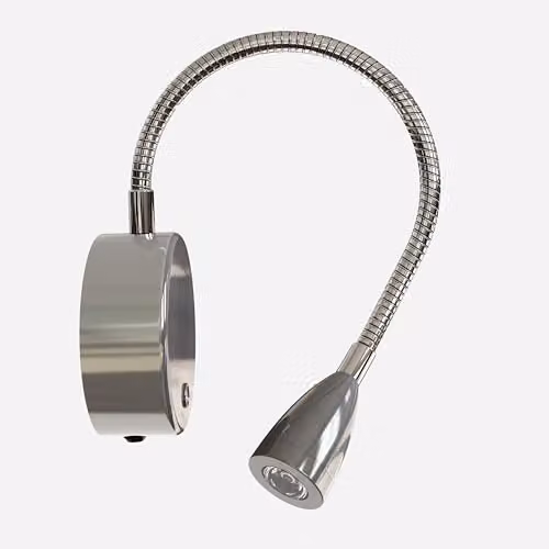 CGC Lighting Matilda Silver LED Rechargeable Magnetic USB Wall Light with Adjustable Flexible Neck and Dimmable Touch Control – 2