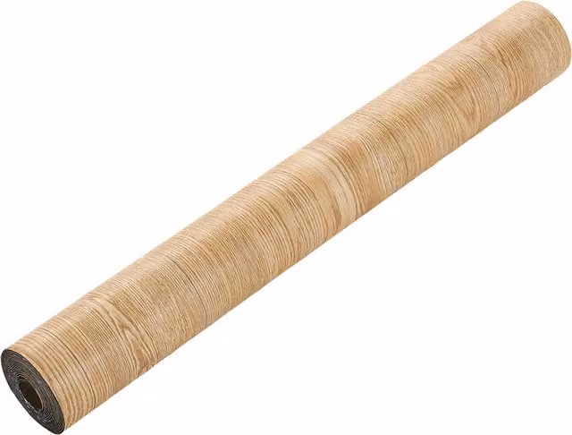 Livingandhome Self-Adhesive PVC Wood Effect Plank Flooring Wallpaper in Yellow Oak