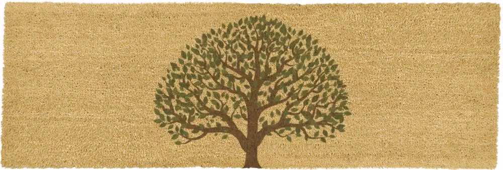 Artsy Mats Tree of Life Coir Doormat in Beige, W: 120 cm, D: 40 cm – 4