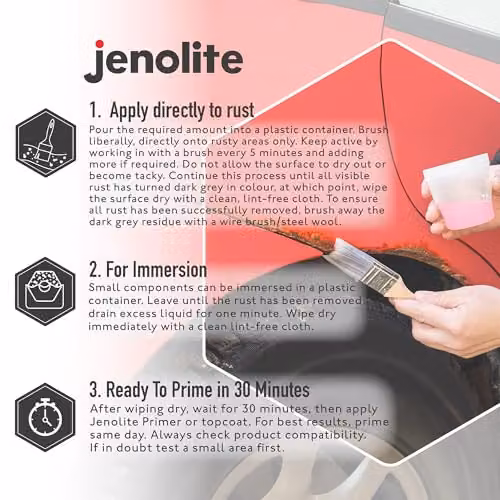 JENOLITE Original Fast Acting Liquid Rust Remover for Metal, 5 l – 3