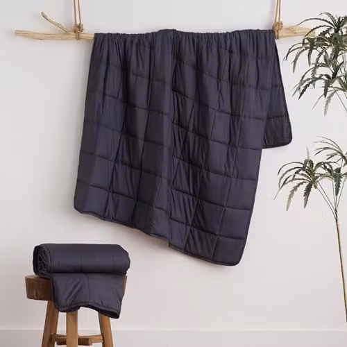 Allure Bath Fashions Slumber Weighted Blanket for Adults in Grey, W/D/H: 122 x 185 cm, 6.8 kg – 2