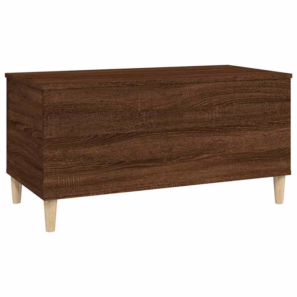 Berkfield Home Brown Oak Decorative Coffee Table with Lift Mechanism, W: 90 cm, D: 44.5 cm, H: 45 cm – 3