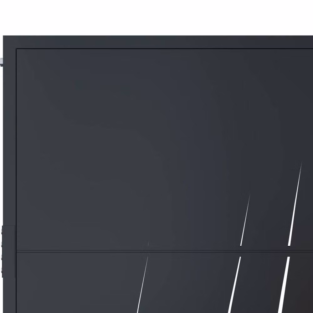 Berkfield Home Steel Garden Gate in Anthracite, W: 80 cm, H: 105 cm – 4